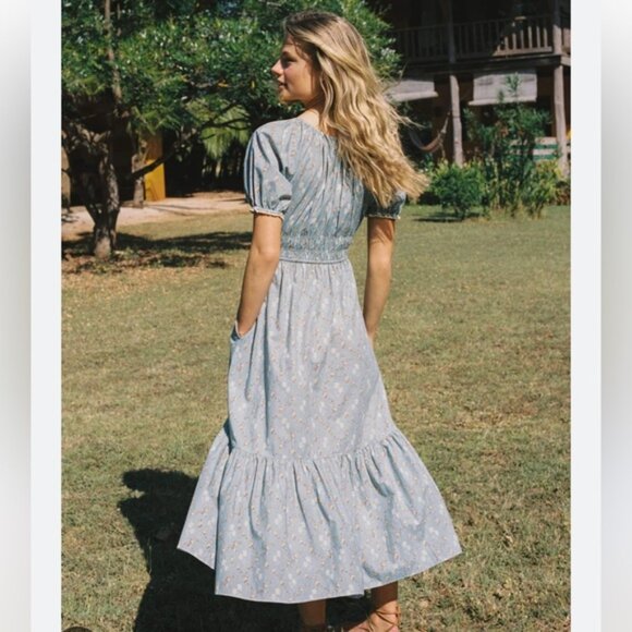 Christy Dawn The Brynne Dress Pansy Blues- Size M (NWTs) - Picture 2 of 8